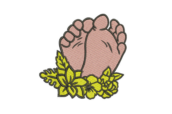 Baby Feet with Flowers Embroidery Review