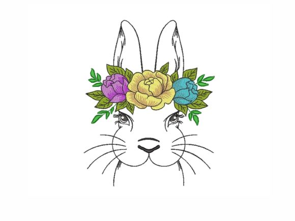 Bunny with Flowers Embroidery Design Review