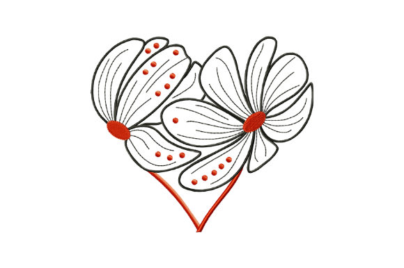 Heart Shaped Flowers Embroidery Review