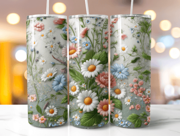 Review: 3D Embroidery Wild Floral Tumbler Wrap