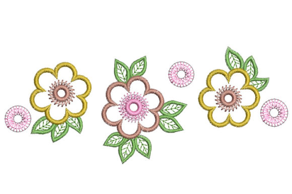 Three Flowers Embroidery Design Review